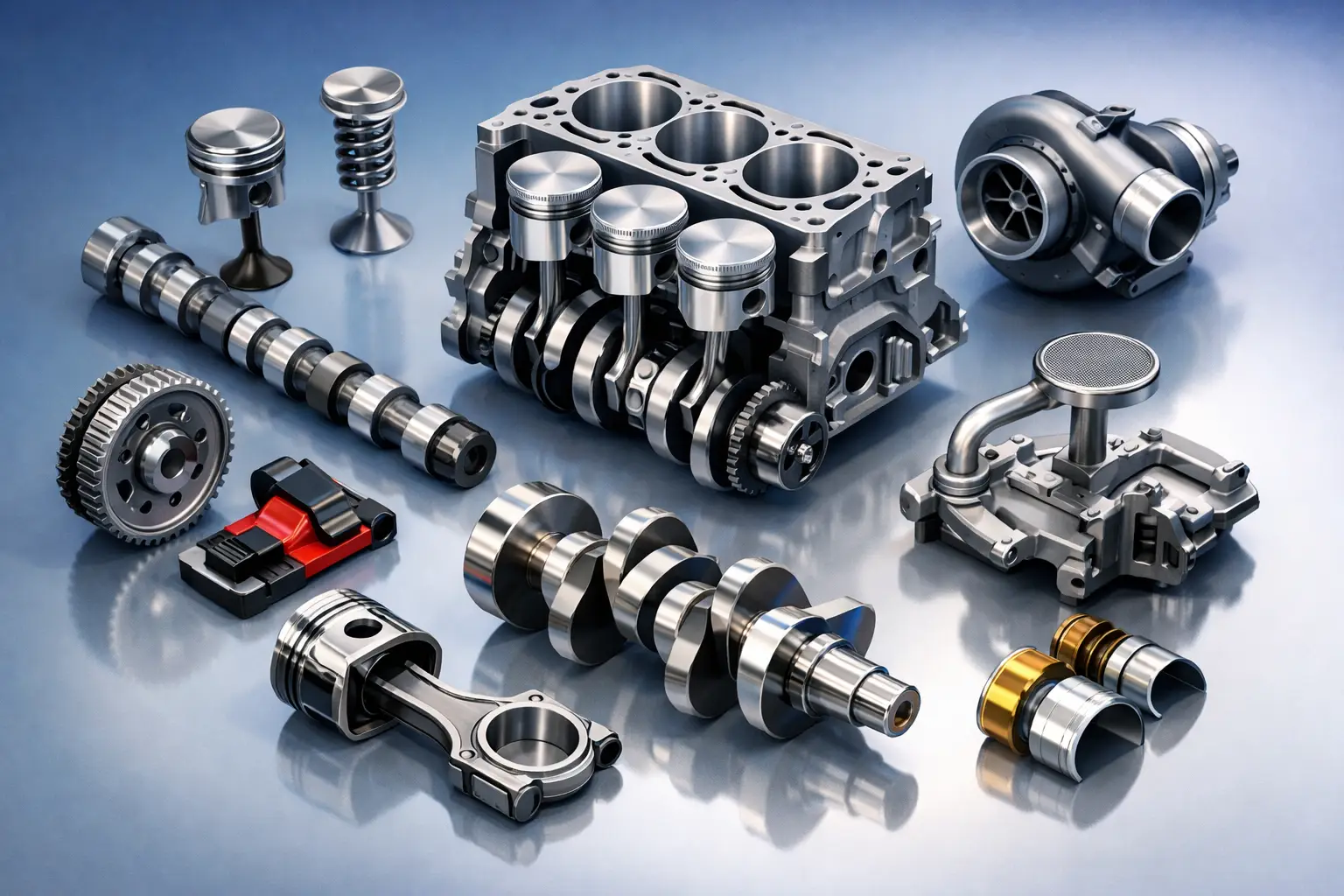Cele mai importante piese interne motor