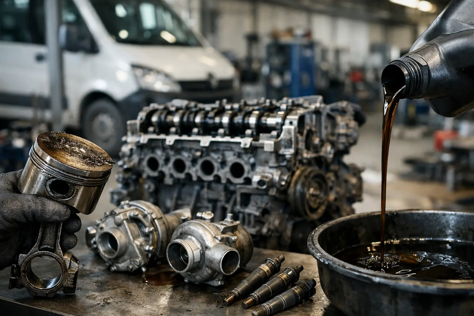 De ce consuma ulei motorul diesel