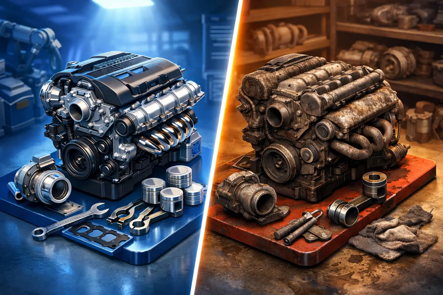 Diferența dintre motor recondiționat și SH