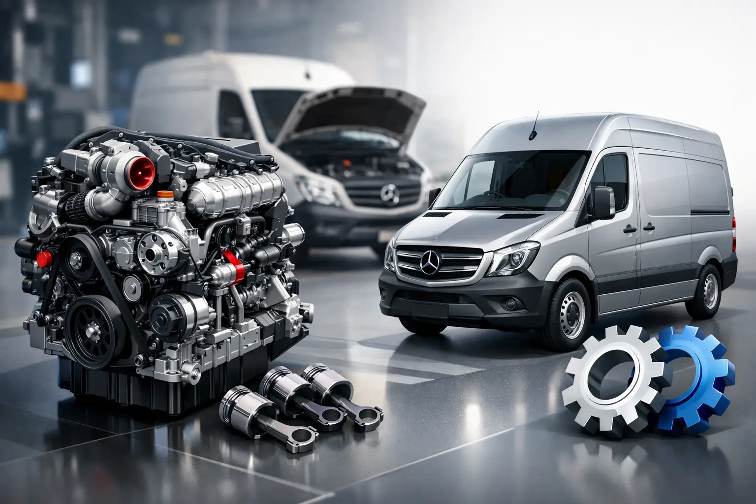 Motor reconditionat Mercedes Sprinter: ce alegi