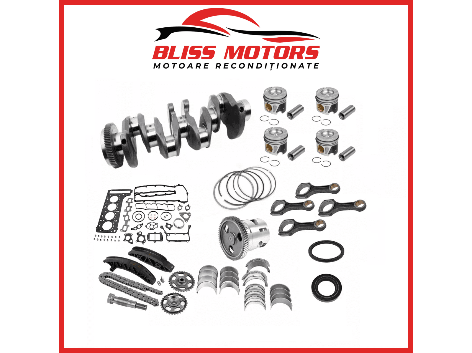 Kit reparație motor Mercedes 2.2 CDI Euro 5 (OM646 / OM651) – arbore cotit + set cuzineți
