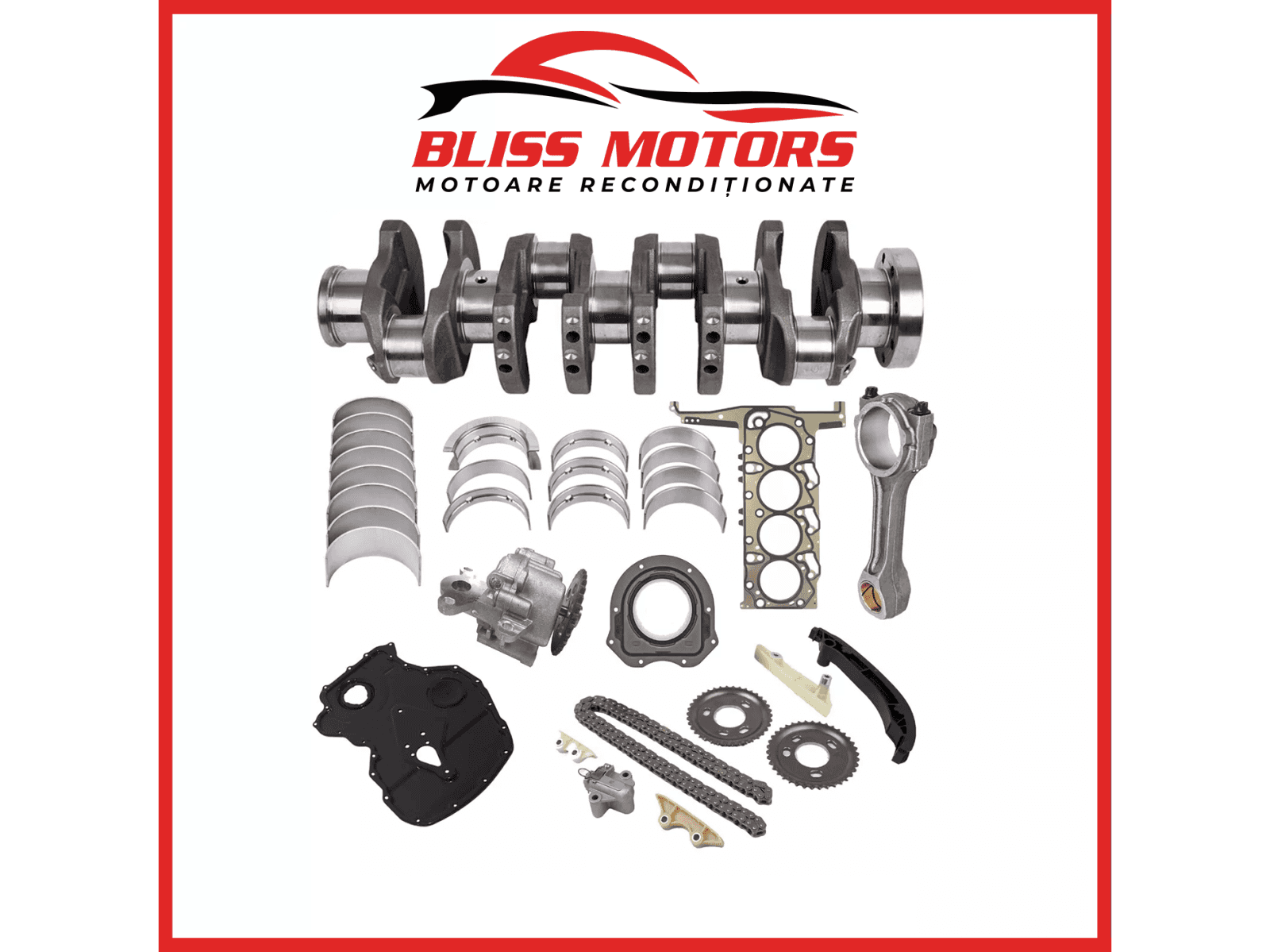 Kit reparație motor Citroën / Peugeot 2.0 HDi – arbore cotit + set cuzineți