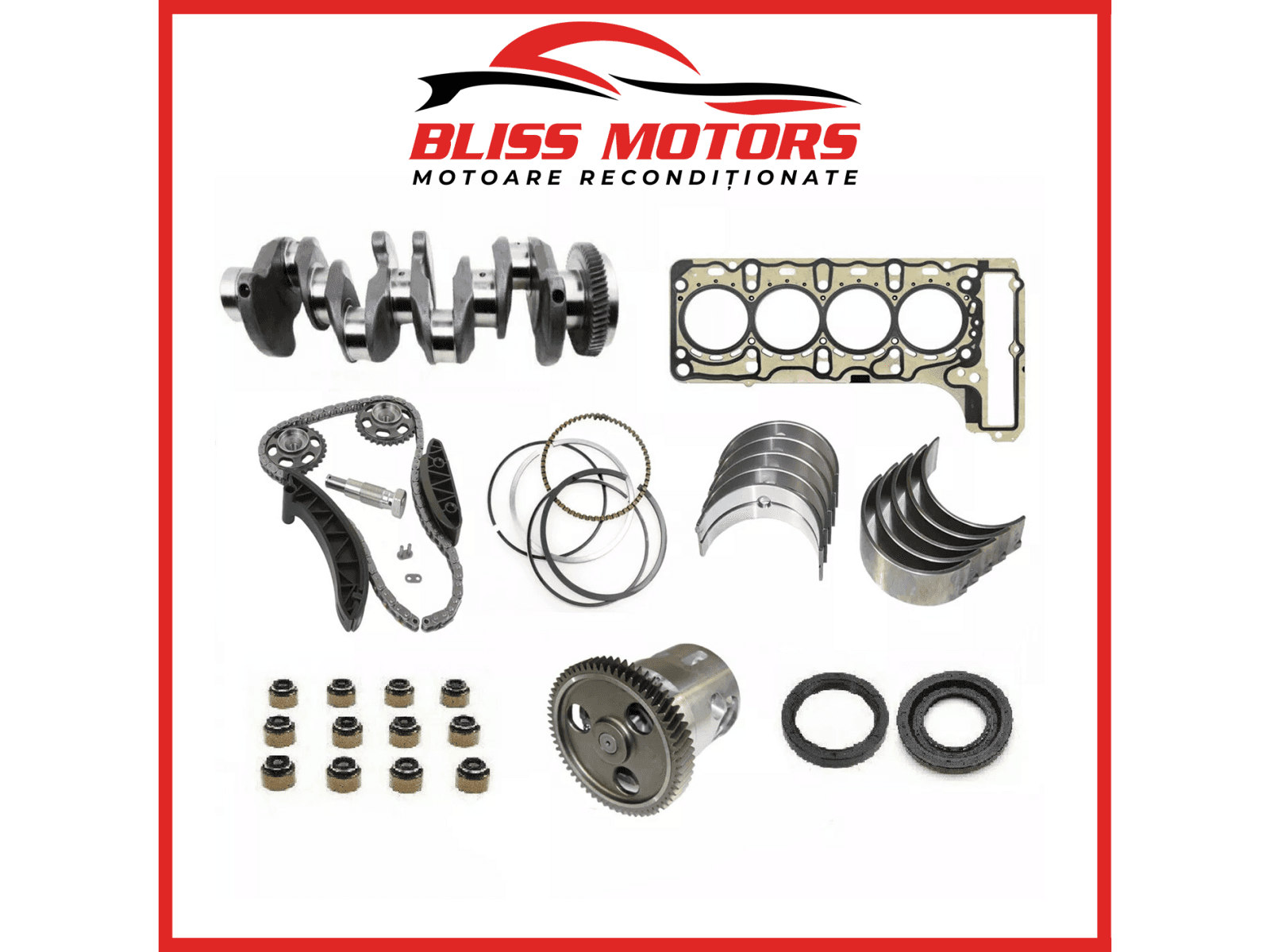 Kit reparație motor Mercedes 2.2 CDI Euro 6 (OM651) – arbore cotit + set cuzineți | OEM compatibil