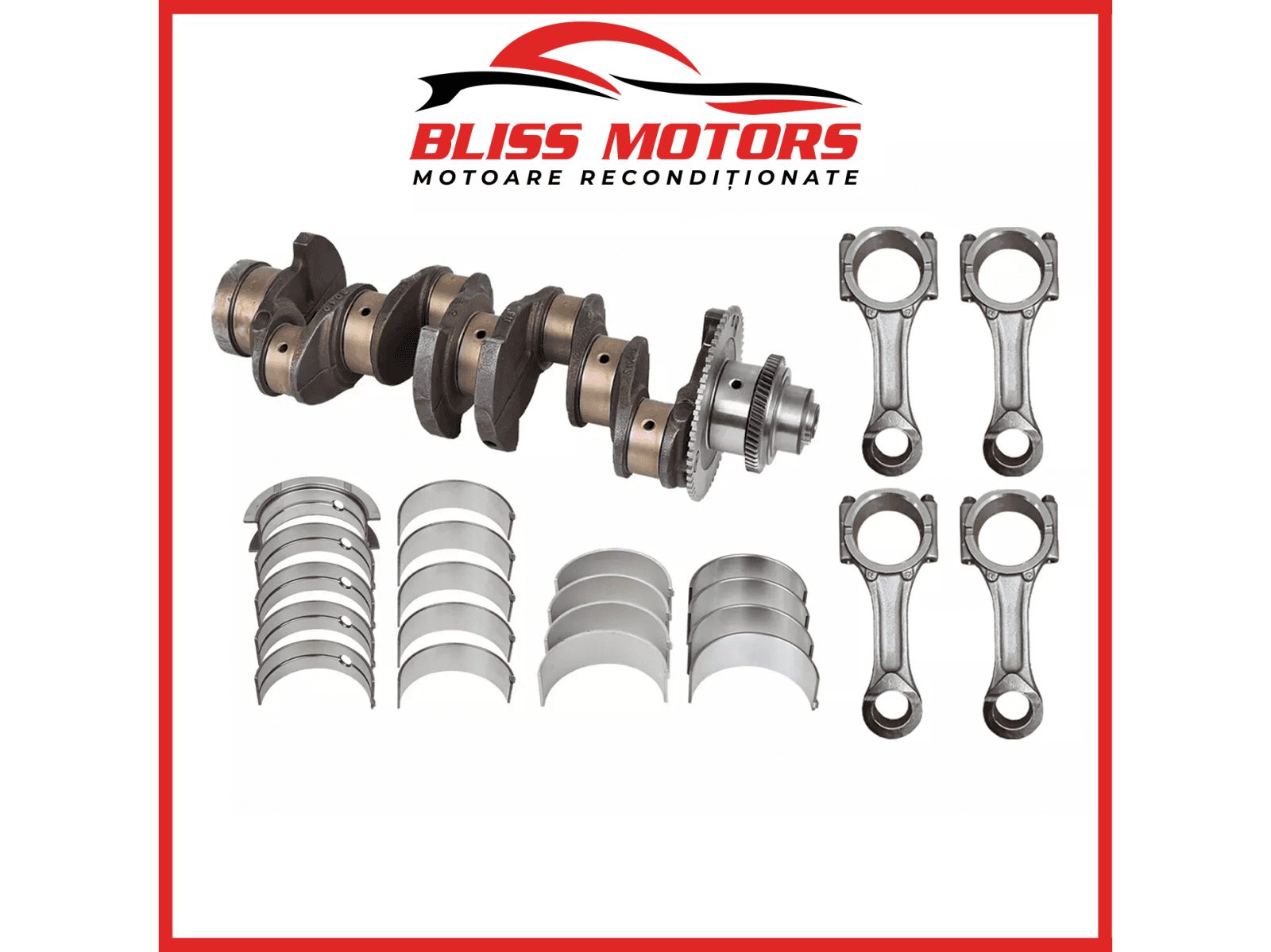 Kit reparație motor Iveco / Fiat 2.3 & 3.0 – arbore cotit + set cuzineți | OEM compatibil